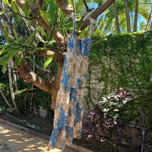 Agua Bendita Lucery Blush Maxi Dress